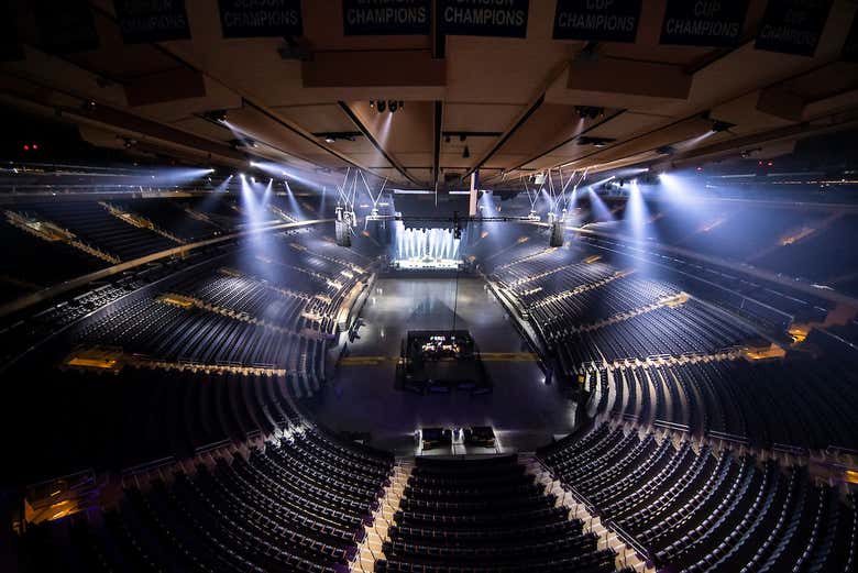 Tutto pronto per un evento musicale al Madison Square Garden