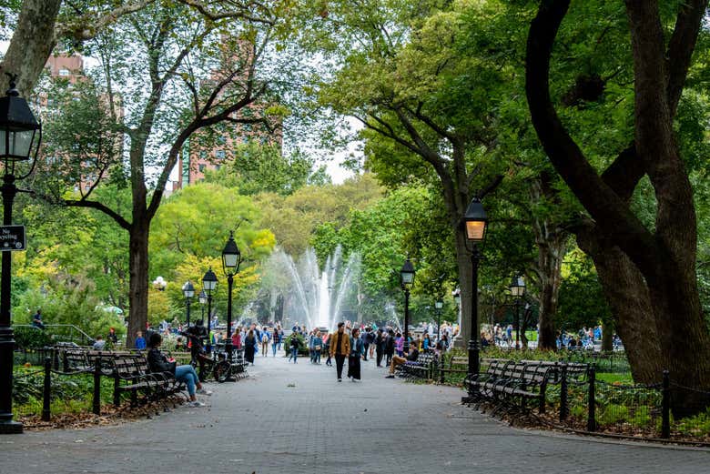 Strada tipica di Greenwich Village
