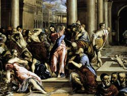 Cacciata dei mercanti dal tempio, El Greco