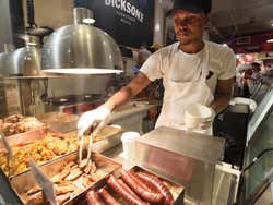 Cucina di un ristorante di New York