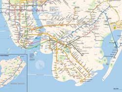 Mappa della metropolitana di New York