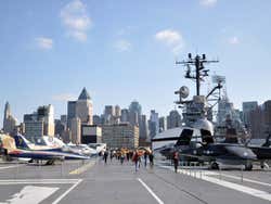 Intrepid Museum, Manhattan dalla piattaforma di volo