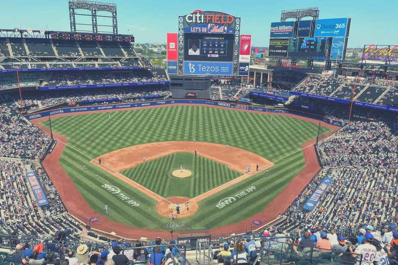 Assistendo a una partita dei New York Mets